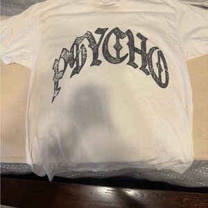 Psycho White Graphic T-Shirt